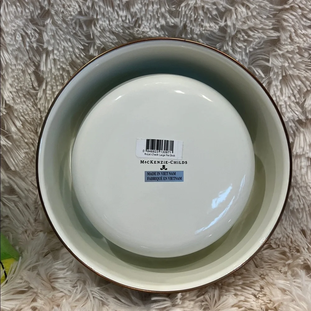🎉Host Pick 2x🎉MacKenzie-Childs Large Royal Check Pet Dish